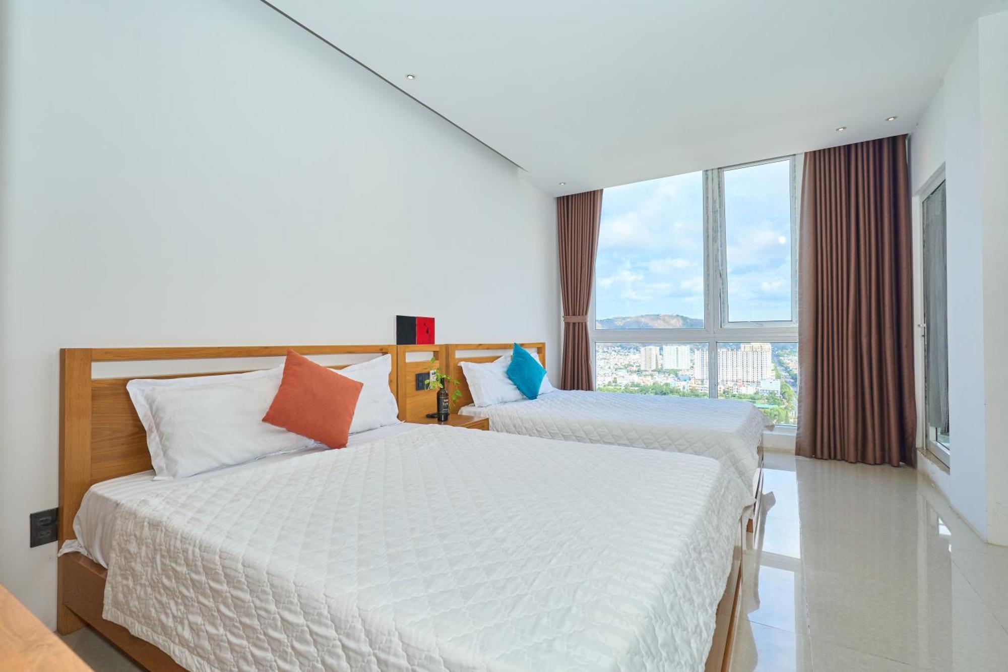 Pangsapuri 130 m² dengan 2 bilik tidur dan 2 bilik mandi peribadi di Thang Tam Vung Tau Luaran gambar