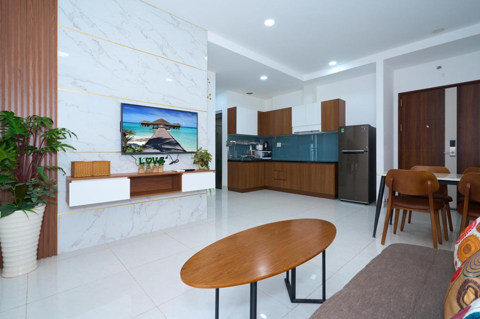Pangsapuri 130 m² dengan 2 bilik tidur dan 2 bilik mandi peribadi di Thang Tam Vung Tau Luaran gambar